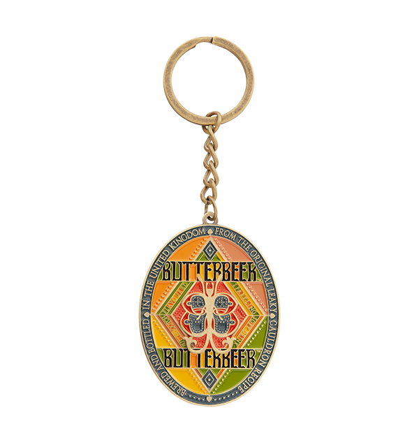 Warner Bros Butterbeer Logo Keyring 3 Warner Bros Butterbeer Logo Keyring