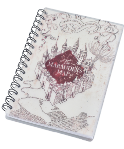 Warner Bros Marauders Map Spiral Notebook