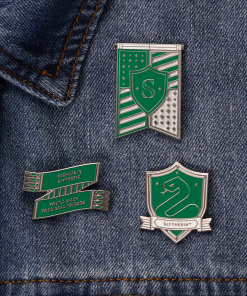 Warner Bros Slytherin House Crest Enamel Pin 9 Warner Bros Slytherin House Crest Enamel Pin