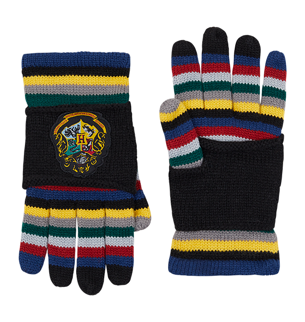 Warner Bros Hogwarts Crest Gloves 3 Warner Bros Hogwarts Crest Gloves