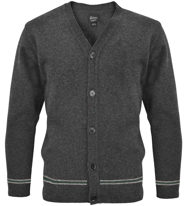 Warner Bros Best Sellers Slytherin V-Neck School Cardigan 3 Warner Bros Best Sellers Slytherin V-Neck School Cardigan