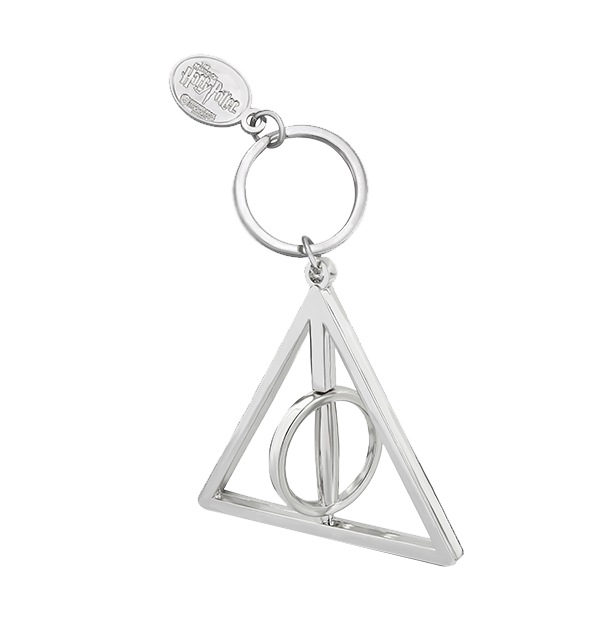 Warner Bros Deathly Hallows Spinning Keyring 3 Warner Bros Deathly Hallows Spinning Keyring