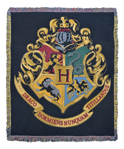 Warner Bros Hogwarts Crest Woven Throw