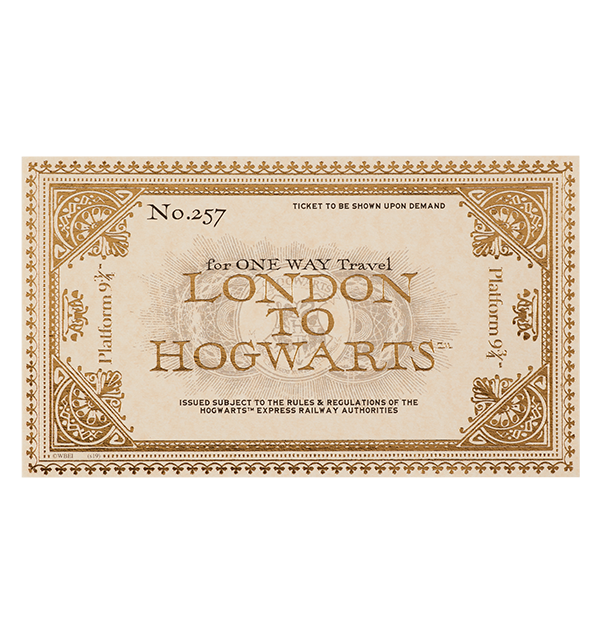 Warner Bros Hogwarts Express Souvenir Ticket 3 Warner Bros Hogwarts Express Souvenir Ticket