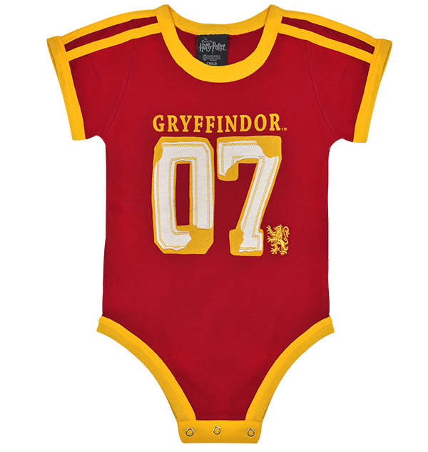 Warner Bros Best Sellers Gryffindor Jersey Baby Body Suit 3 Warner Bros Best Sellers Gryffindor Jersey Baby Body Suit