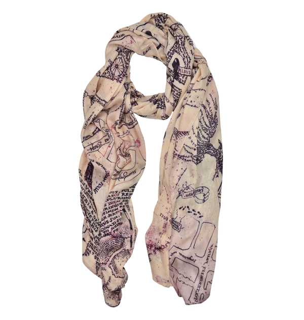 Warner Bros Best Sellers Marauder's Map Scarf 3 Warner Bros Best Sellers Marauder's Map Scarf
