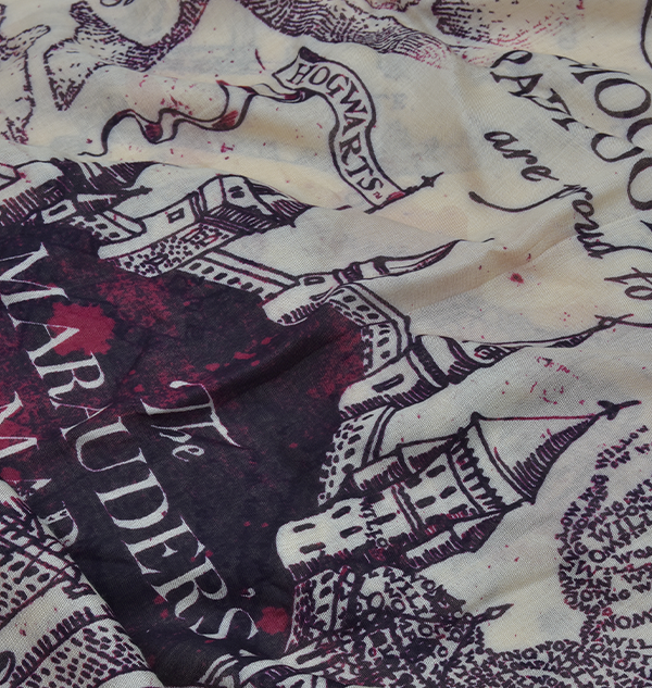 Warner Bros Best Sellers Marauder's Map Scarf 4 Warner Bros Best Sellers Marauder's Map Scarf