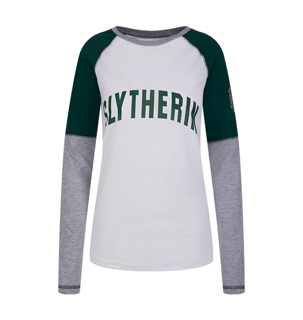 Warner Bros Slytherin Ladies Raglan Shirt 3 Warner Bros Slytherin Ladies Raglan Shirt