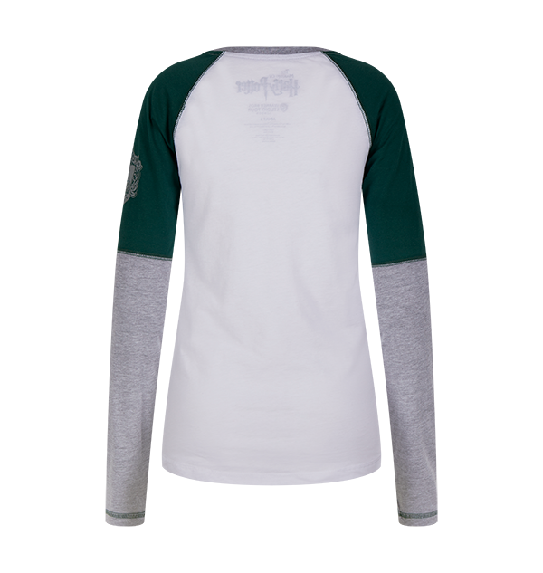 Warner Bros Slytherin Ladies Raglan Shirt 4 Warner Bros Slytherin Ladies Raglan Shirt