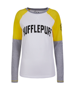 Warner Bros Best Sellers Hufflepuff Ladies Raglan Shirt