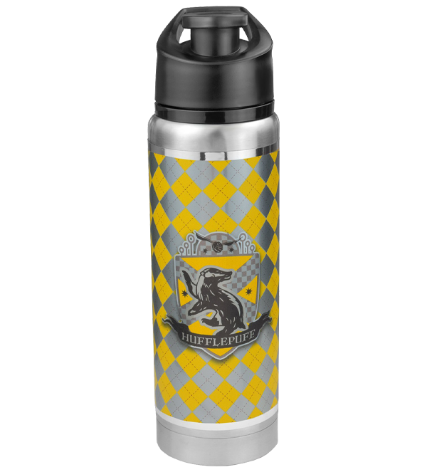 Warner Bros Hufflepuff Stainless Steel Flask 3 Warner Bros Hufflepuff Stainless Steel Flask