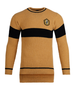 Warner Bros Hufflepuff Quidditch Knitted Adult Jumper Best Sellers