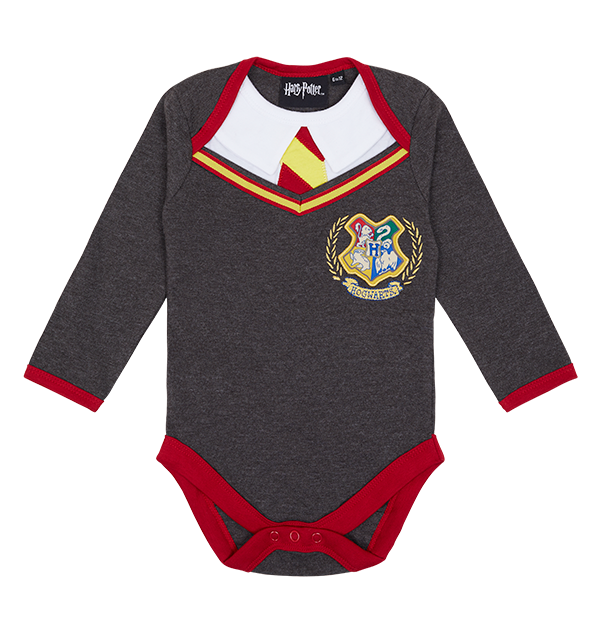 Warner Bros Best Sellers Hogwarts Long-Sleeved Baby Body Suit 3 Warner Bros Best Sellers Hogwarts Long-Sleeved Baby Body Suit