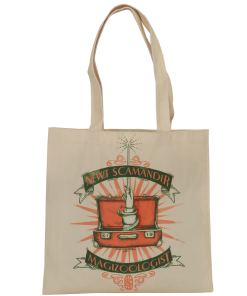 Warner Bros Cream Suitcase And Wand Tote Bag