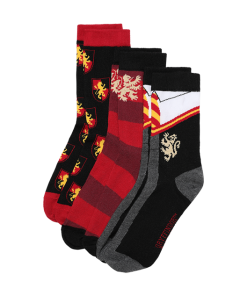 Warner Bros Gryffindor House 3-Pack Socks