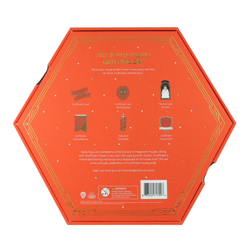 Warner Bros First Edition Gryffindor Enamel Pin Set 8 Warner Bros First Edition Gryffindor Enamel Pin Set