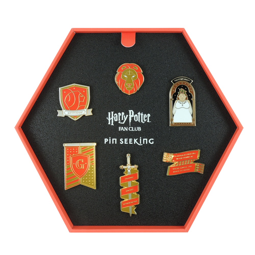 Warner Bros First Edition Gryffindor Enamel Pin Set 6 Warner Bros First Edition Gryffindor Enamel Pin Set