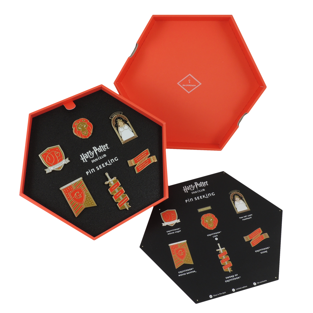 Warner Bros First Edition Gryffindor Enamel Pin Set 5 Warner Bros First Edition Gryffindor Enamel Pin Set