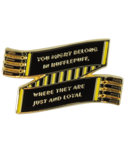 Warner Bros Hufflepuff House Scarf Enamel Pin Best Sellers