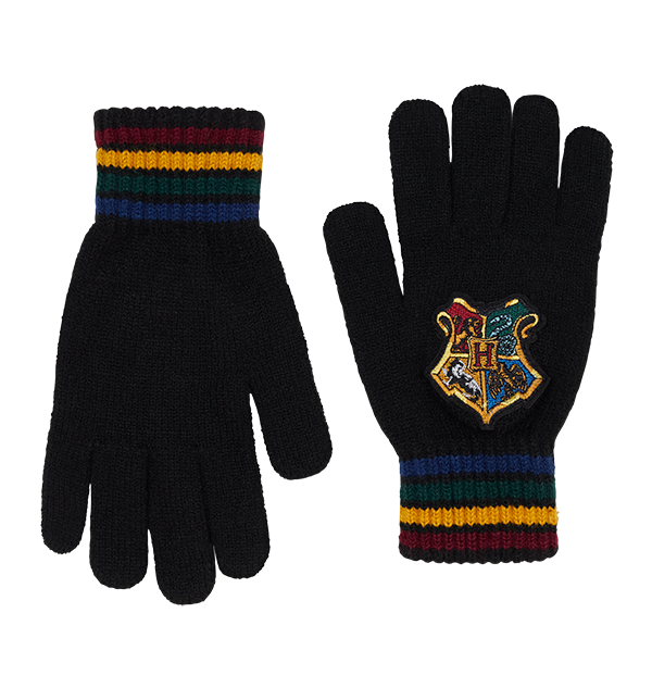 Warner Bros Best Sellers Hogwarts School Crest Knitted Gloves 3 Warner Bros Best Sellers Hogwarts School Crest Knitted Gloves