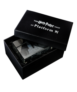 Warner Bros Hogwarts School Of Witchcraft And Wizardry Glass Paperweight