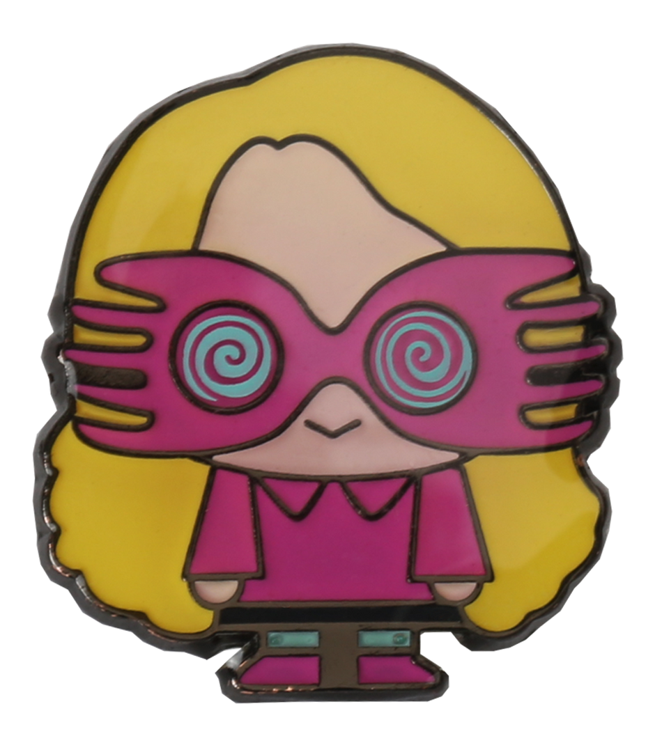 Warner Bros Kawaii Luna Lovegood Pin Badge Souvenirs 3 Warner Bros Kawaii Luna Lovegood Pin Badge Souvenirs