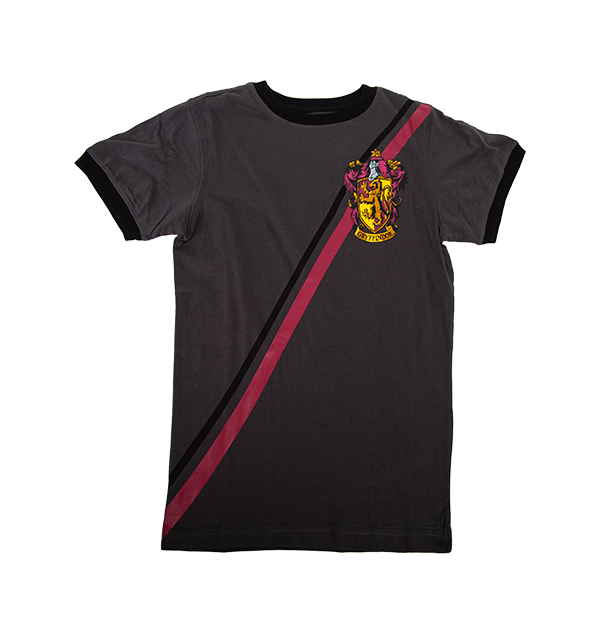 Warner Bros Best Sellers Youth Gryffindor Diagonal Striped T-Shirt 3 Warner Bros Best Sellers Youth Gryffindor Diagonal Striped T-Shirt