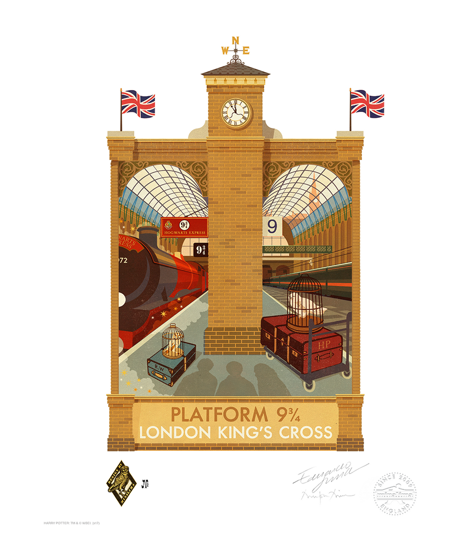 Warner Bros Platform 9¾ MinaLima Exclusive Platform 9 3/4 Print 3 Warner Bros Platform 9¾ MinaLima Exclusive Platform 9 3/4 Print