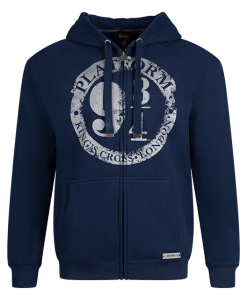 Warner Bros Platform 9 3/4 Zip Hoodie - Navy Platform 9ยพ