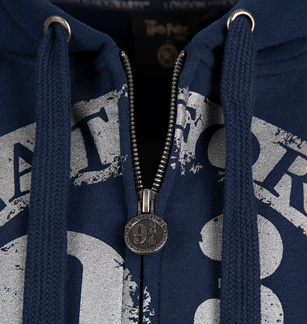 Warner Bros Platform 9 3/4 Zip Hoodie - Navy Platform 9¾ 6 Warner Bros Platform 9 3/4 Zip Hoodie - Navy Platform 9¾