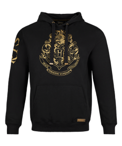 Warner Bros Hogwarts Gold Crest Hooded Jumper