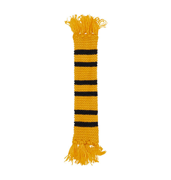 Warner Bros Hufflepuff Scarf Bookmark 3 Warner Bros Hufflepuff Scarf Bookmark