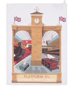 Warner Bros MinaLima Platform 9 3/4 Print Tea-Towel Platform 9¾