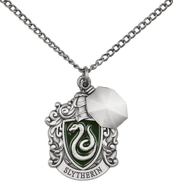 Warner Bros Slytherin House Crest Necklace 4 Warner Bros Slytherin House Crest Necklace