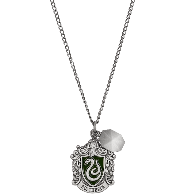 Warner Bros Slytherin House Crest Necklace 3 Warner Bros Slytherin House Crest Necklace