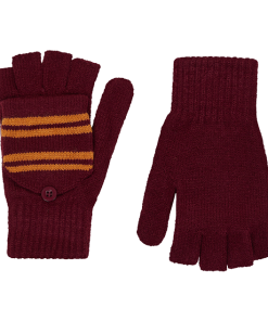 Warner Bros Gryffindor Knitted Mitten Capped Gloves