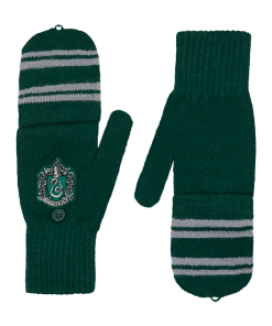 Warner Bros Best Sellers Slytherin Knitted Mitten Capped Gloves