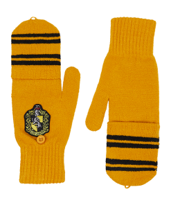 Warner Bros Hufflepuff Knitted Mitten Capped Gloves