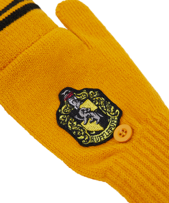 Warner Bros Hufflepuff Knitted Mitten Capped Gloves