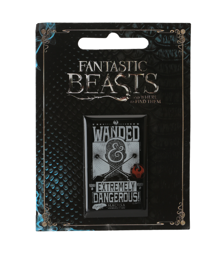 Warner Bros Fantastic Beasts Wanded & Dangerous Pin Badge 4 Warner Bros Fantastic Beasts Wanded & Dangerous Pin Badge