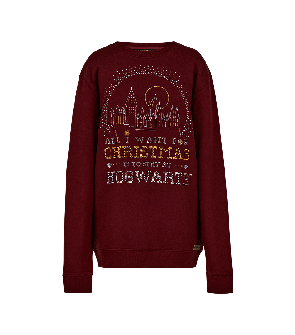 Warner Bros Best Sellers Hogwarts Christmas Sweatshirt 3 Warner Bros Best Sellers Hogwarts Christmas Sweatshirt