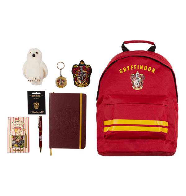 Warner Bros Gryffindor Essentials Backpack Set 4 Warner Bros Gryffindor Essentials Backpack Set