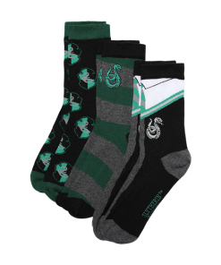 Warner Bros Slytherin House 3-Pack Socks