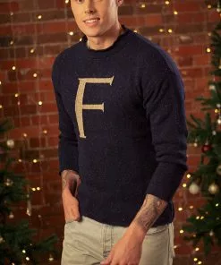 Warner Bros Weasley Knitted Jumpers 'F' Weasley Knitted Jumper