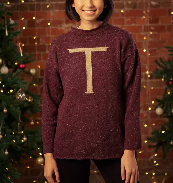 Warner Bros 'T' Weasley Knitted Jumper 4 Warner Bros 'T' Weasley Knitted Jumper