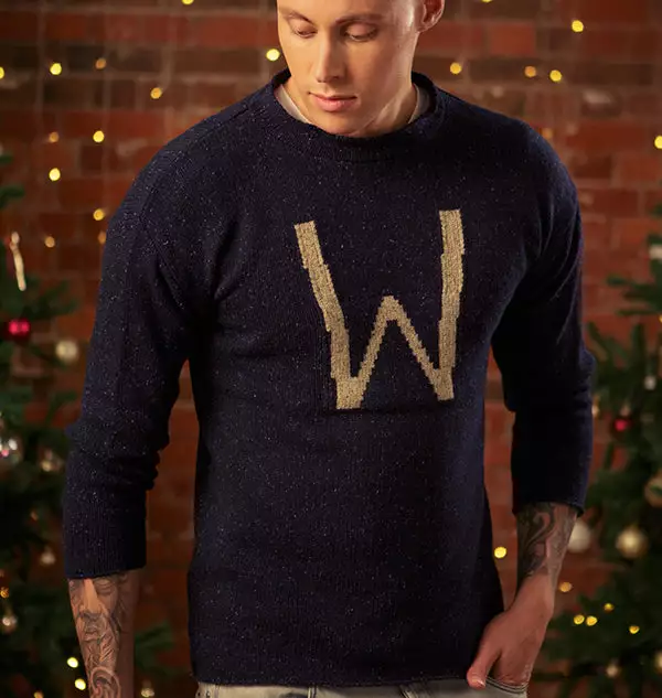 Warner Bros 'W' Weasley Knitted Jumper 3 Warner Bros 'W' Weasley Knitted Jumper