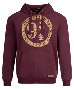 Warner Bros Platform 9 3/4 Zip Hoodie - Burgundy