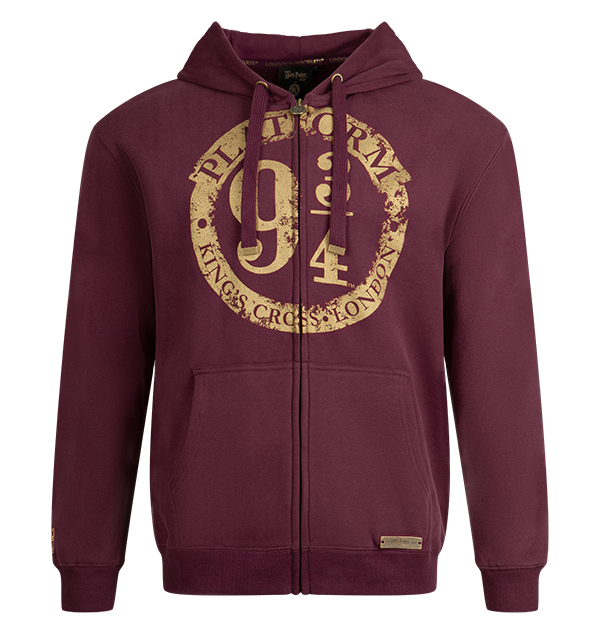 Warner Bros Platform 9 3/4 Zip Hoodie - Burgundy 3 Warner Bros Platform 9 3/4 Zip Hoodie - Burgundy