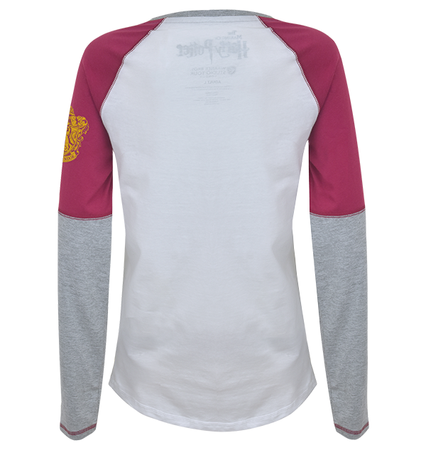 Warner Bros Gryffindor Ladies Raglan Shirt 4 Warner Bros Gryffindor Ladies Raglan Shirt