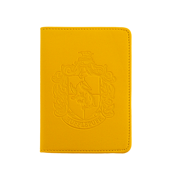 Warner Bros Hufflepuff Embossed Crest Passport Holder 3 Warner Bros Hufflepuff Embossed Crest Passport Holder
